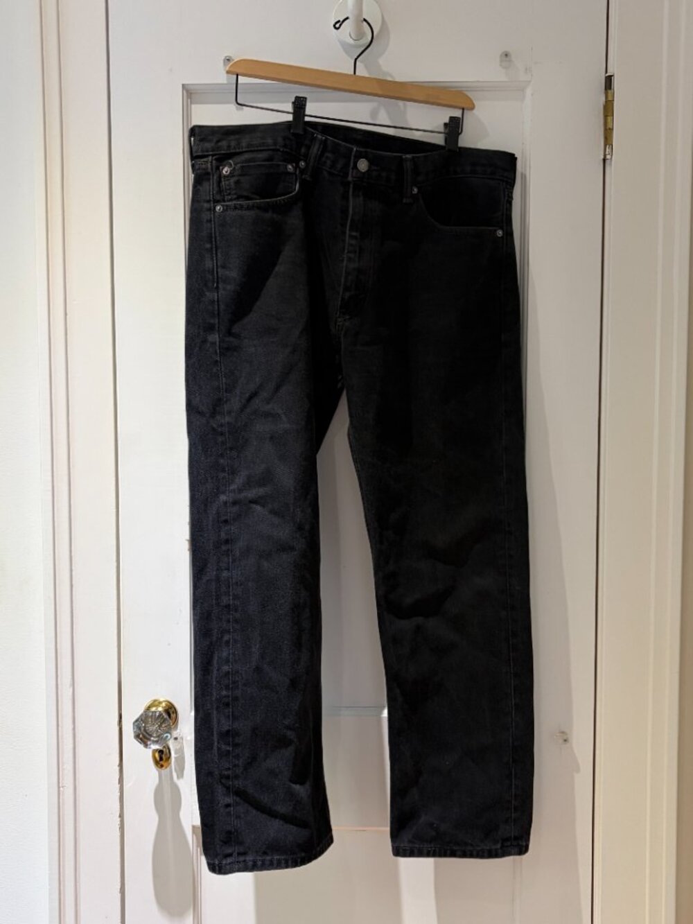 Levi's 505 Regular Fit Men's Black Jeans 36 x 29 PC9-00505-0260 - Picture 2 of 8